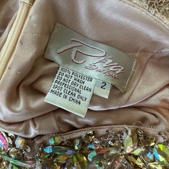 Mermaid Beaded Lace Prom Evening Gown 2 Illusion Bodice Tulle Formal Pageant - Picture 6 of 16